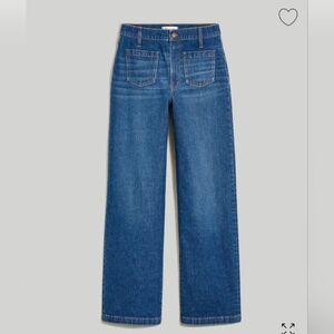 Madewell Classic Blue Wide Leg Jeans